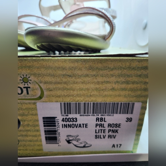 NAOT  Pink Bling Strappy Low Heels. - Picture 10 of 13